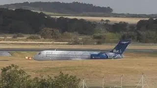 Blue1 Airlines Boeing 717-2CM Takeoff at Edinburgh Airport with ATC: 14.10.12