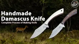 Handmade Damascus Knife | Complete Process of Making Knife| Knives Ranch