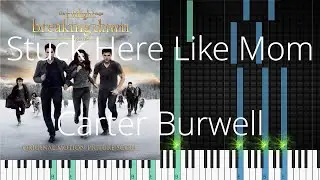 🎹 Stuck Here Like Mom, Carter Burwell, Synthesia Piano Tutorial