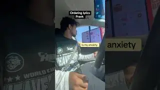 Ordering lyrics in drive thru prank Part 1 #lyrics #anxiety #prank #Orderlikeseven #funny #doechii