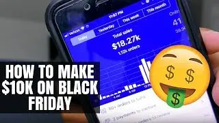 How To Make Thousands Of Dollars On Black Friday (Shopify Dropshipping)