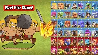 Battle Ram vs All Troops (Clash of Clans)