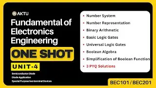 Fundamentals of Electronics Engineering | Unit 4 | ONE SHOT | Aktu Exams | BEC-101/ 201