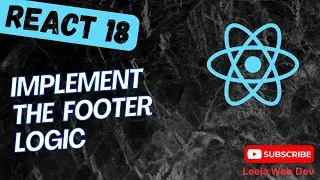 30. Design footer and display the items list count and total price in React App - React18
