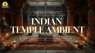 Indian Temple Ambient 🌺 4K · Spiritual Meditation Soundscape · Session VII
