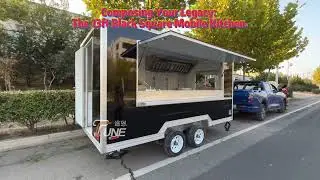 Composing Your Legacy: The 13ft Black Square Mobile Kitchen.🎉🎉🎉🚚🚚🚚