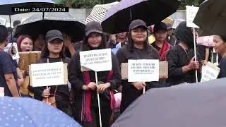 Mass Rally against the 16July Cachar fake Encounter off Assam Police killing3 HMAR Youths 24-07-2024