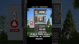 18 by 60 3d front elevation house plans #instagram #shortvedio #home #viralvideo #duplex #viral