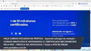 Curso Online Advogar do Zero - Curso Advogado Iniciante - Como Advogar do Zero