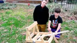 Design & Launching  our Roman Torsion Catapult / Onager
