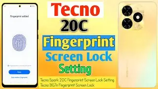 How To Tecno Spark 20C  Fingerprint Screen Lock Setting/Tecno BG7n Fingerprint Screen Lock || 2025