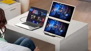 TUTT S7 Portable Monitor &ndash; 16&rdquo; FHD Dual Screen Extender for Laptops HDMI USB-C + H5 Cable 
