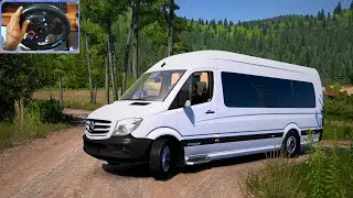 Realistic mini bus Driving through extreme narrow road Austria | euro bus simulator gameplay | #ets2