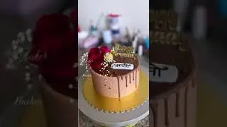 chocolate cake red rose cake Happy Birthday