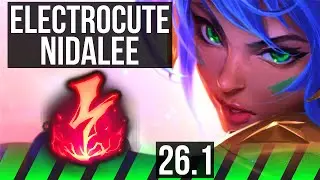 NIDALEE vs HECARIM (JGL) | 56K damage, Electrocute | KR Master | 26.1