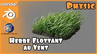 Tuto Blender FR n°105: Physic - Herbe flottant au vent #blendertutorial #blendertricks