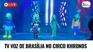 TV Voz de Brasília  no circo khronos | Apresentador Paulo Fayad