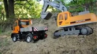 WWW.RC-TRUCK.PL - Unimog U300 & Excavator by Przemo
