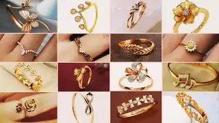 Lightweight GOLD RING designs for women&nbsp;|| Simple gold ring designs || Engagement gold rings