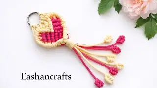 DIY Macrame Heart Keychain ❤️ | Easy Step by Step Tutorial for Beginners | Perfect Handmade Gift