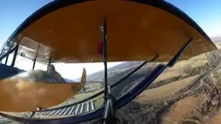 360 Degree View of N8031 Pietenpol Touch and Go Practice on Asphalt Runway