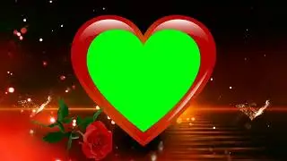 Heart Animation Green Screen Background Video Free