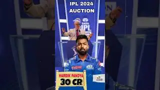 Hardik Pandya sold ₹30 Crore In IPL 2024 😮 #shorts #cricket