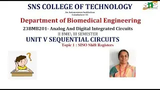 SISO  l Analog & Digital Integrated circuits l SNS Institutions