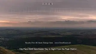Clip Pack #308 - Kinder Scout Manchester Timelapse Footage (Kinder Low, Peak District)