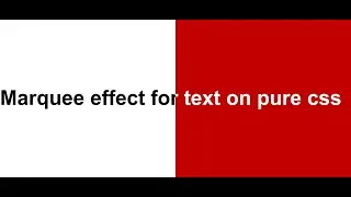 Marquee effect for text on Pure CSS | Without using Marquee Tag | Webcode Tips