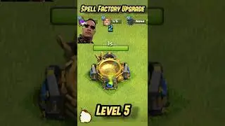 Spell Factory Upgrade Time lapse ll CLASH OF CLANS ll #clashofclans #coc #shorts