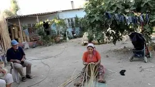 Making a basket in Turkey