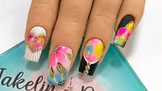 COMO UTILIZAR LAS TINTAS PARA UÑAS/TIENES QUE VERLO/Aprende con JakelinBeautyNails 😮💥