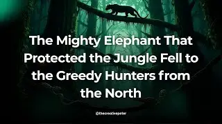 The Mighty Elephant That Protected the Jungle Fell to the Greedy Hunters from the North