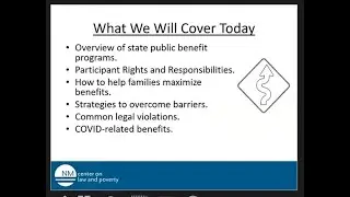 Access To Justice -  Community Webinar Public Benefits