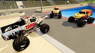 👻 Zombie Apocalypse at Yeti Monster Jam | Intense Chase and Escape