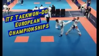 ITF Taekwondo Sparring European Championships  - England vs Wales/France/Russia (Konstantin Yurikov)