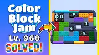 Color Block Jam Level 967 (968) | Every Puzzle Solved! 🎯