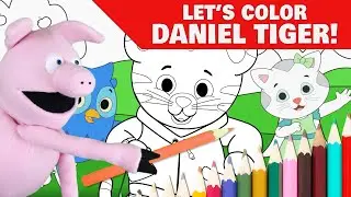 Coloring Time with Daniel Tiger | Kids Coloring Page | Daniel, O the Owl & Katerina at the Orchard