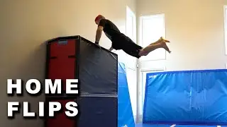 BIRTHDAY FLIP SESSION - Parkour VLOG at Home (Part 1)