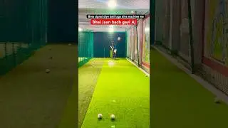 Acha hua bouncer nahi tha#cricket #cricketbattingpractice #bowlingmachine #cricketbatting #ytshorts