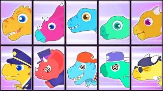 Jurassic Dig + Dinosaur Police Car | Eftsei Gaming