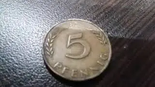 5 pfenning 1950J Rep.Federal  OLD COIN GERMANY RARE