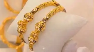 Light Weight Gold Bangles Designs with Price||Latest Gold Kada Designs||Gold Kangan Collection 2025