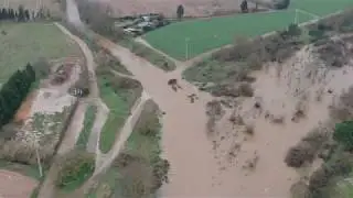 Temporal Glòria a la Bisbal d'Empordà