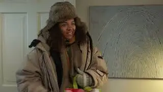 Save-On-Foods delivery. Inappropriately dressed.