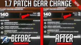 Marvel's Avengers | PATCH 1.7 HAS CHANGED EXOTIC'S AND GEAR STATS OVERALL & IT'S GOOD  !!!