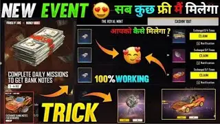 Free Fire New Event | Complete Daily Missions To Get Bank Notes | Got New Car Skin Free Fire