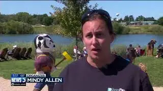 Dog owners celebrate Puptoberfest at Wisconsin Brewing Company