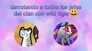 derrotando a los jefes del clan con wild tiger 🐅🐯😃😆💕